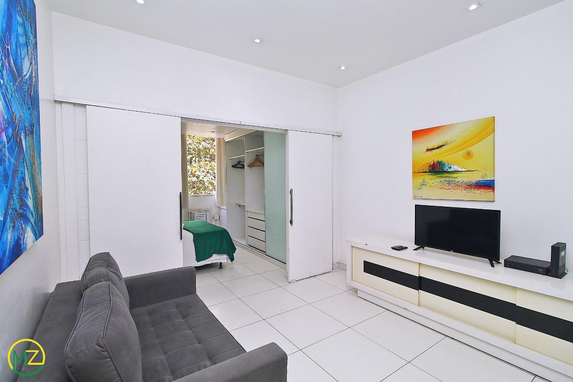 Studio Com Vista Lateral Para O Mar Em Copacabana Río de Janeiro Exterior foto